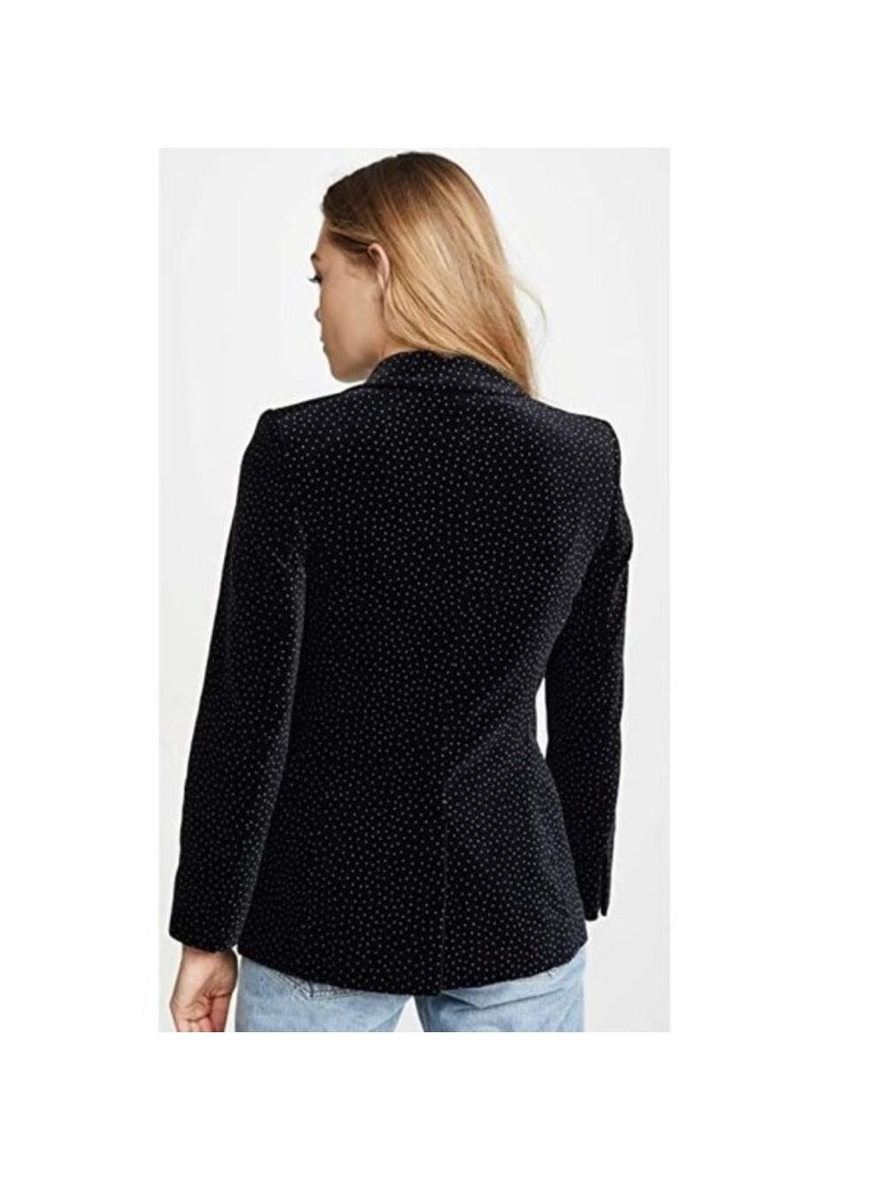 Theory Dotted Cinched Cotton Velveteen Blazer - Picture 3 of 10